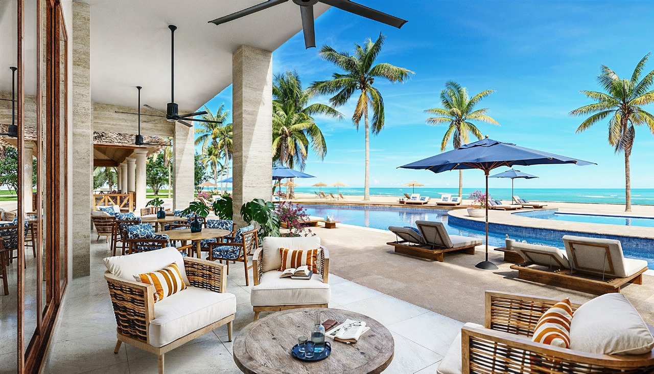 Club de playa junto al mar en Playaventura
