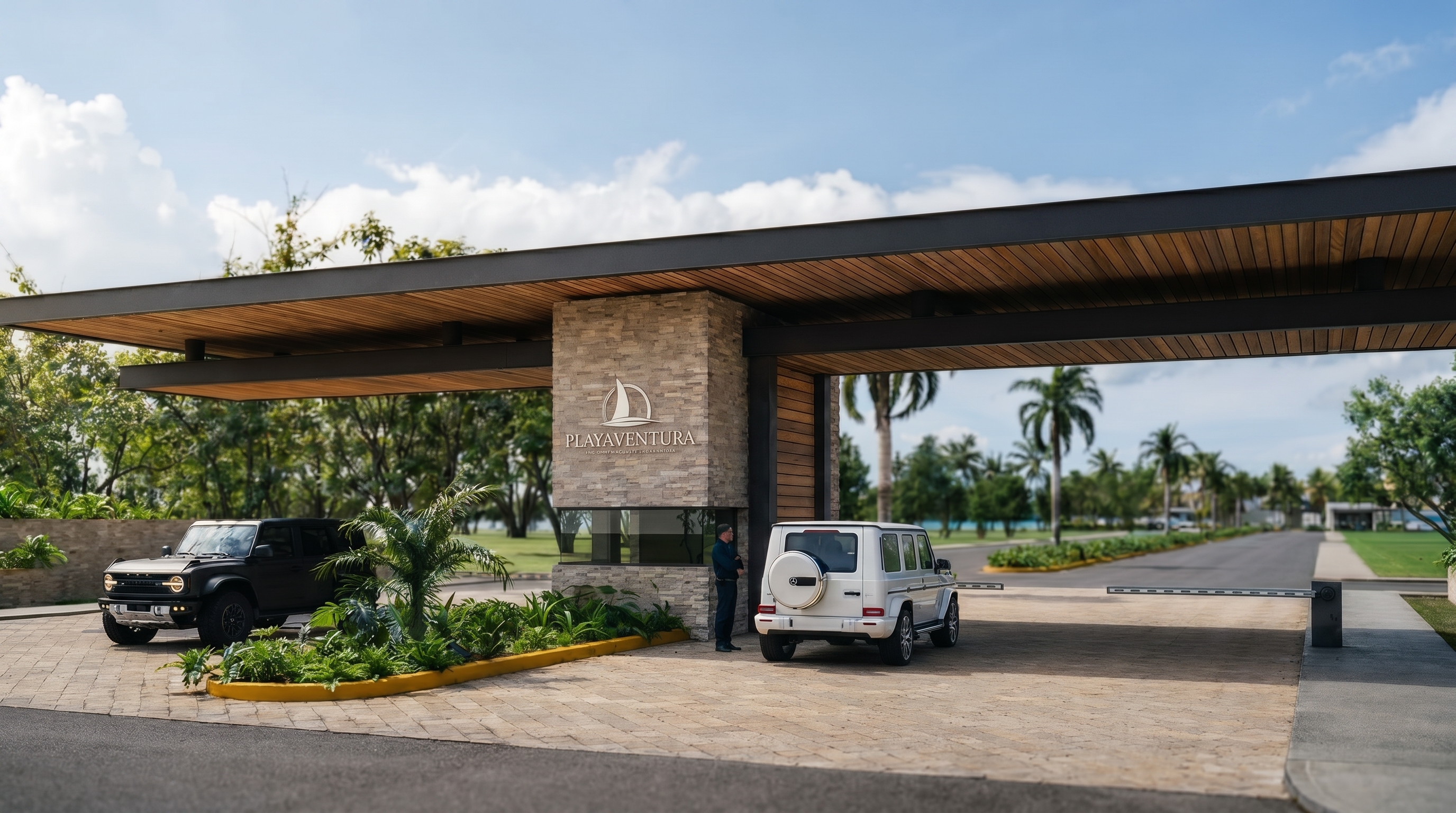 Entrada residencial de Playaventura